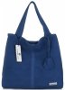 Kožené kabelka shopper bag Vittoria Gotti modrá V501